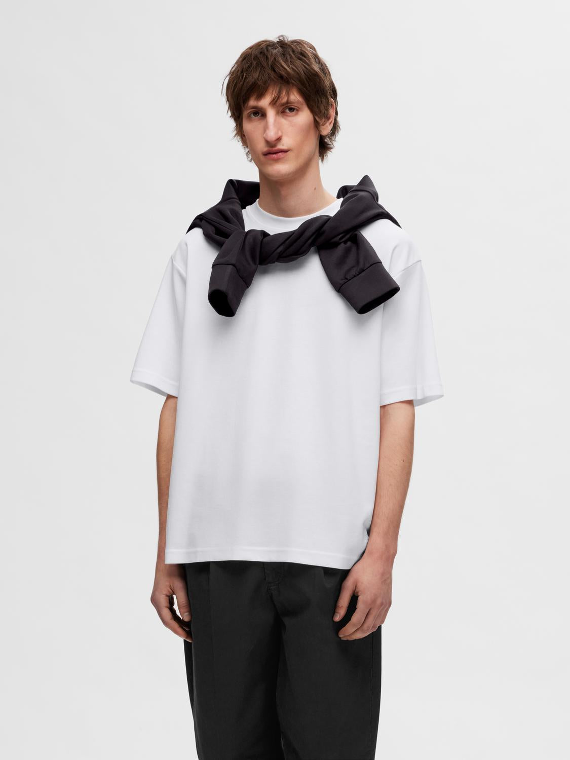 SLHLOOSEOSCAR SS O-NECK TEE