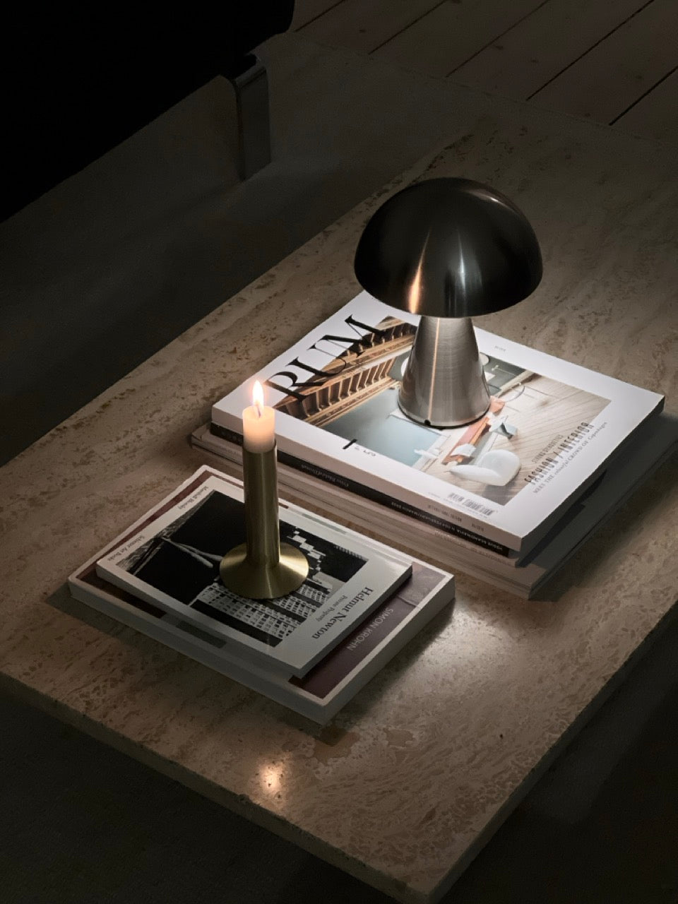 Mush Transportabel Lampe Nikkel