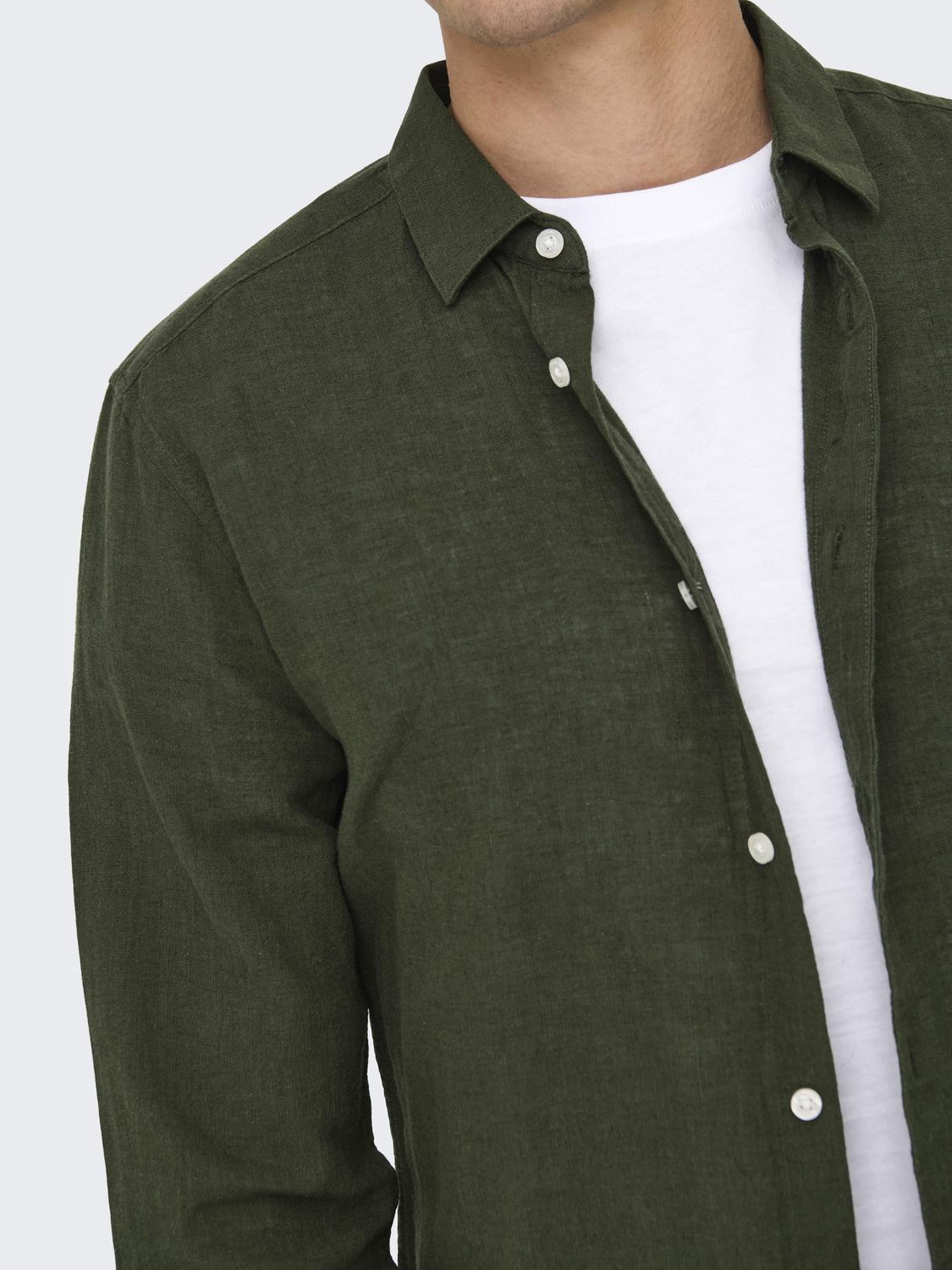 Onscaiden Life Ls Solid Linen Blend Noos