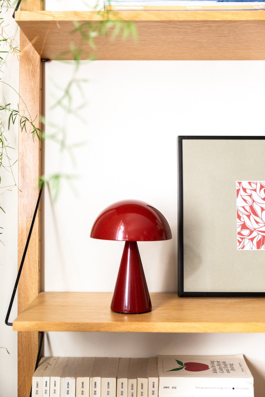 Mush Transportabel Lampe Rød