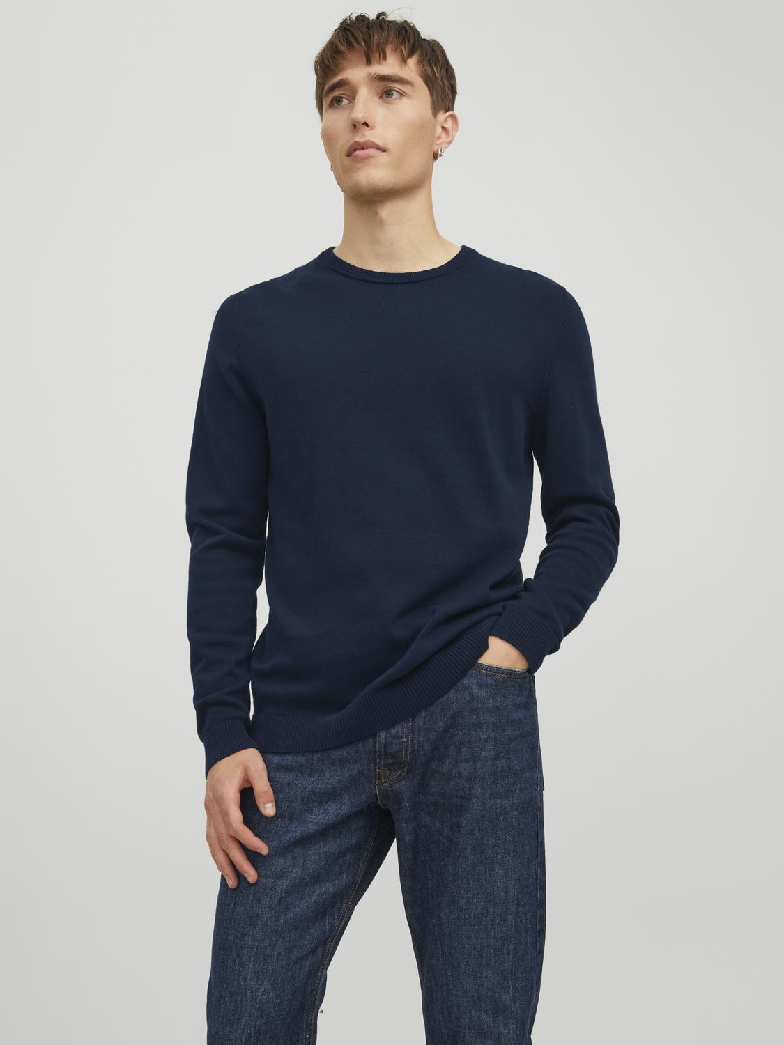Pullovers - Jjebasic Knit Crew Neck Noos -  - Hr Ravn