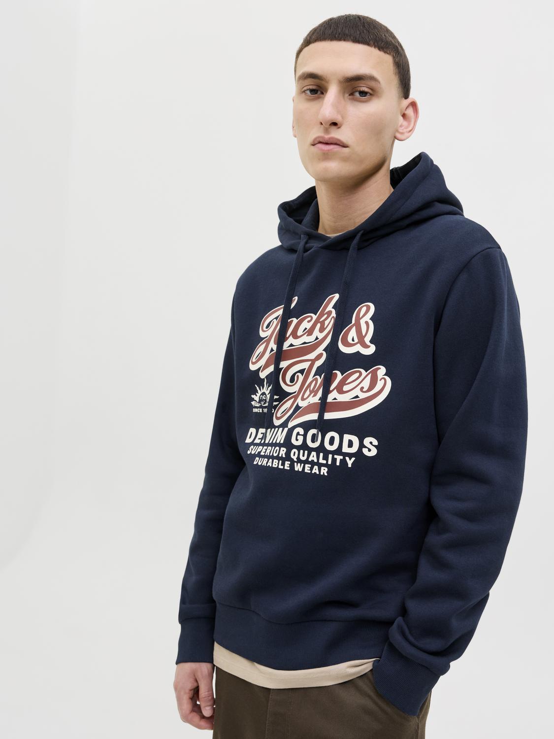 Sweatshirts - Jjelogo Sweat Hood 2 Col 25/26 Noos -  - Hr Ravn