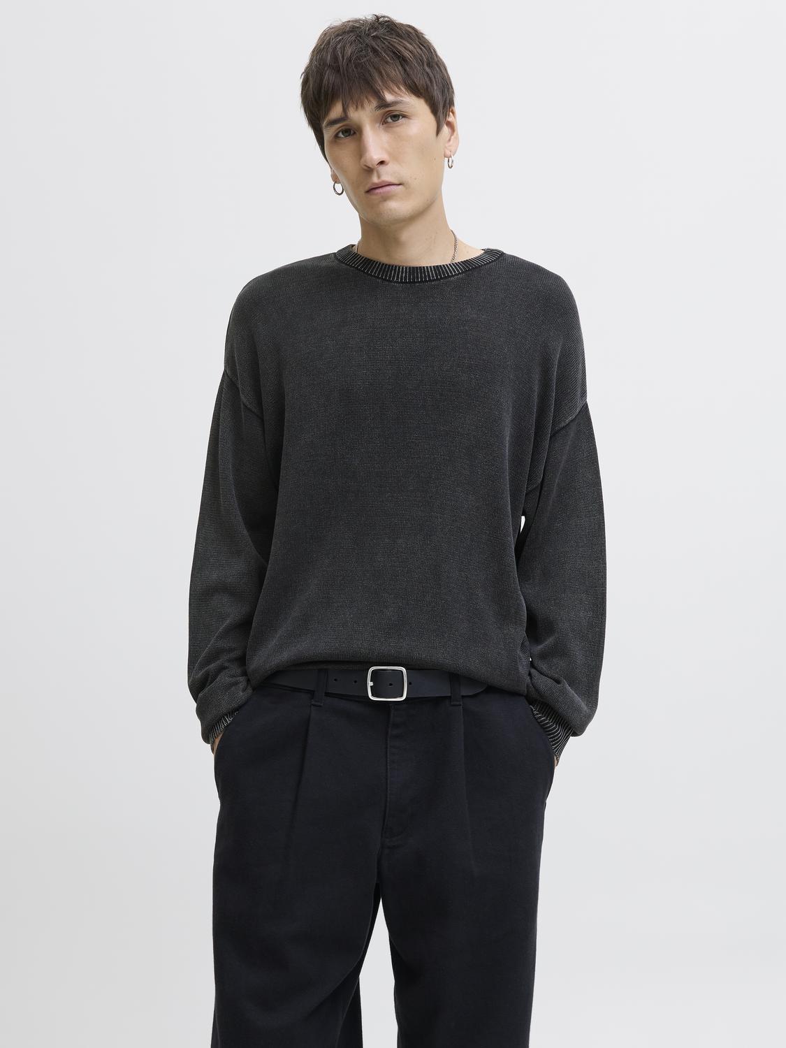 STRIK - Jjecharge Faded Knit Crew Neck Sn -  - Hr Ravn
