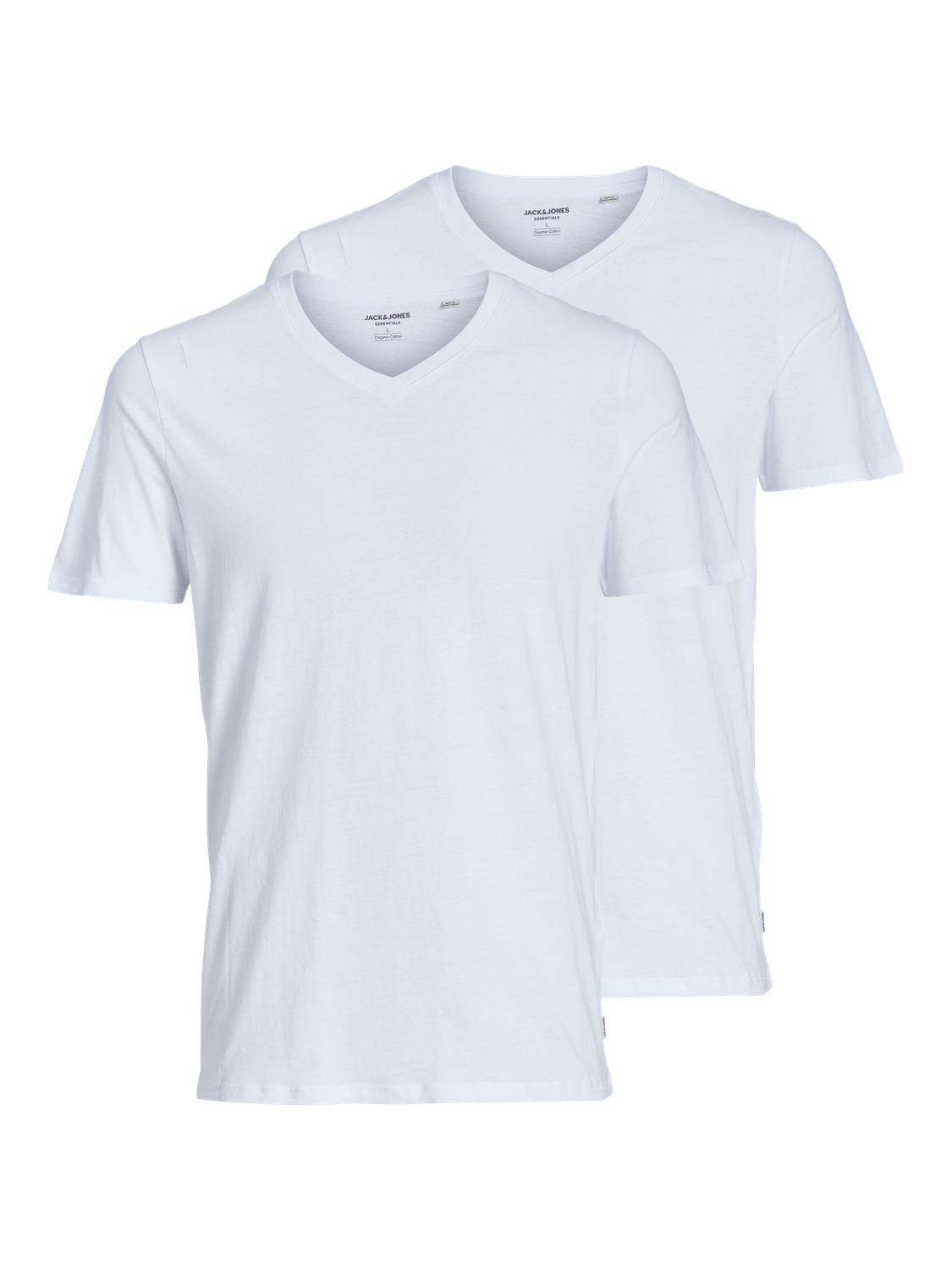 T-shirts - Jacbasic V-Neck Tee Ss 2 Pack Noos -  - Hr Ravn