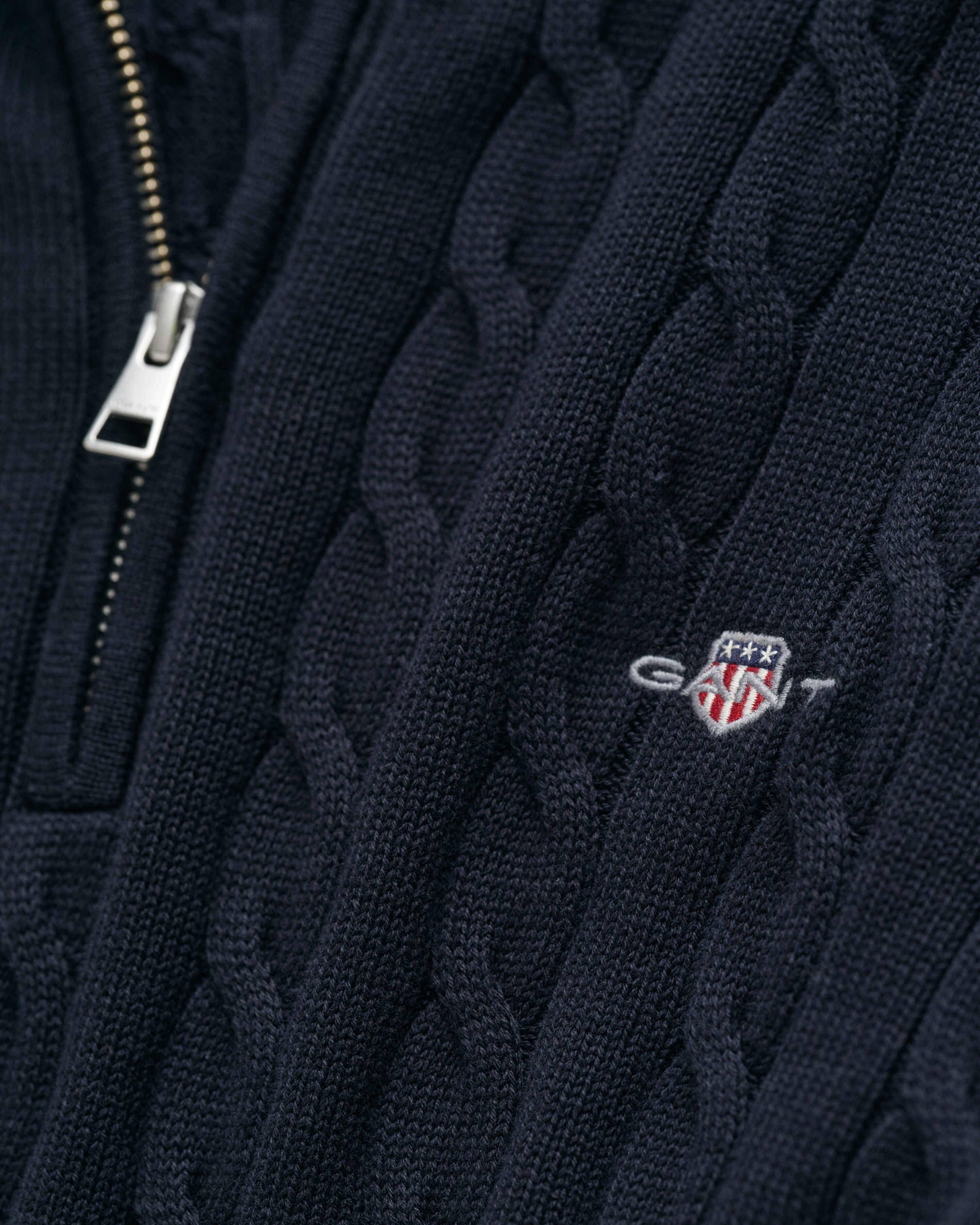 STRIK - Kabel Strik Half Zip -  - Hr Ravn