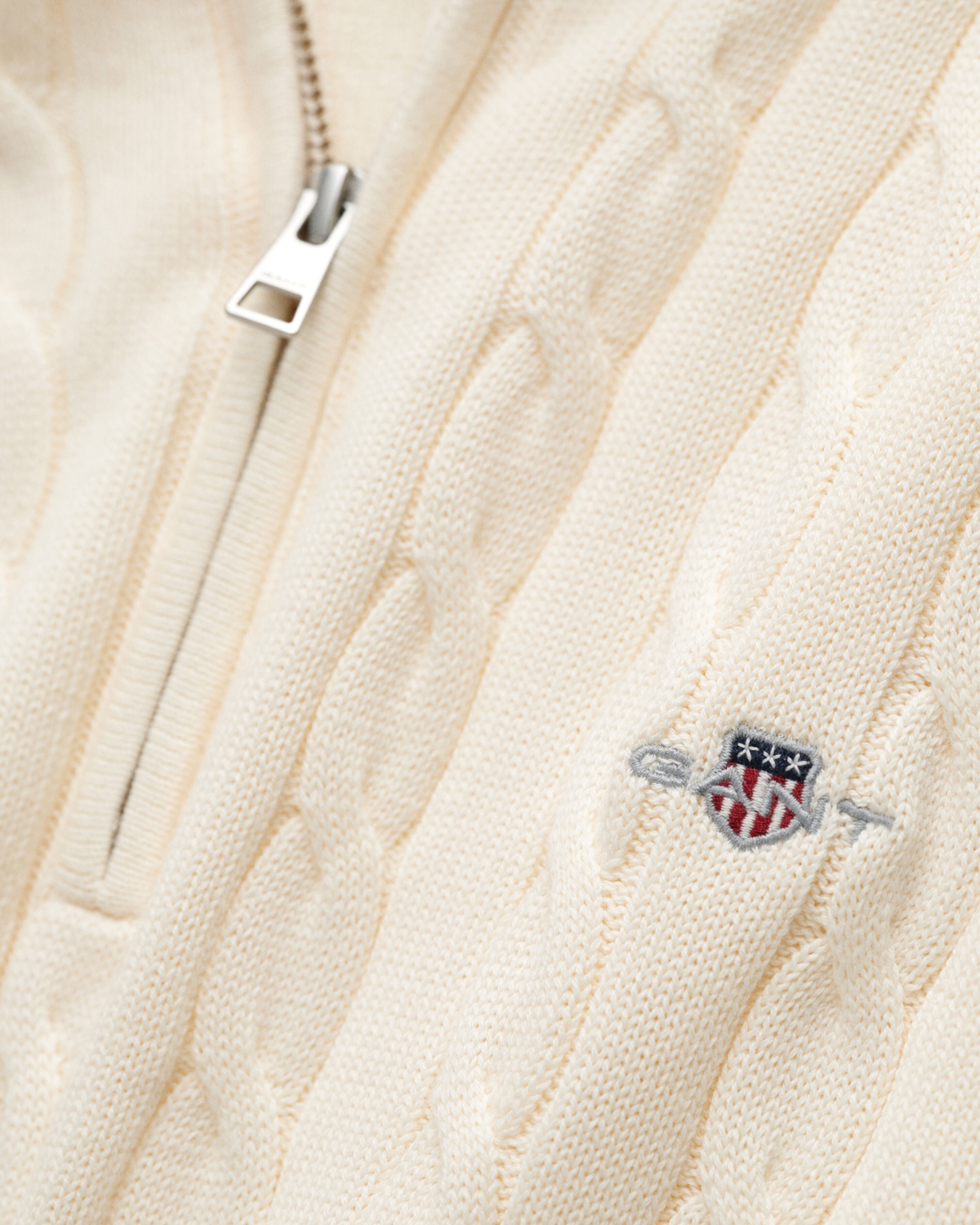 STRIK - Kabel Strik Half Zip -  - Hr Ravn