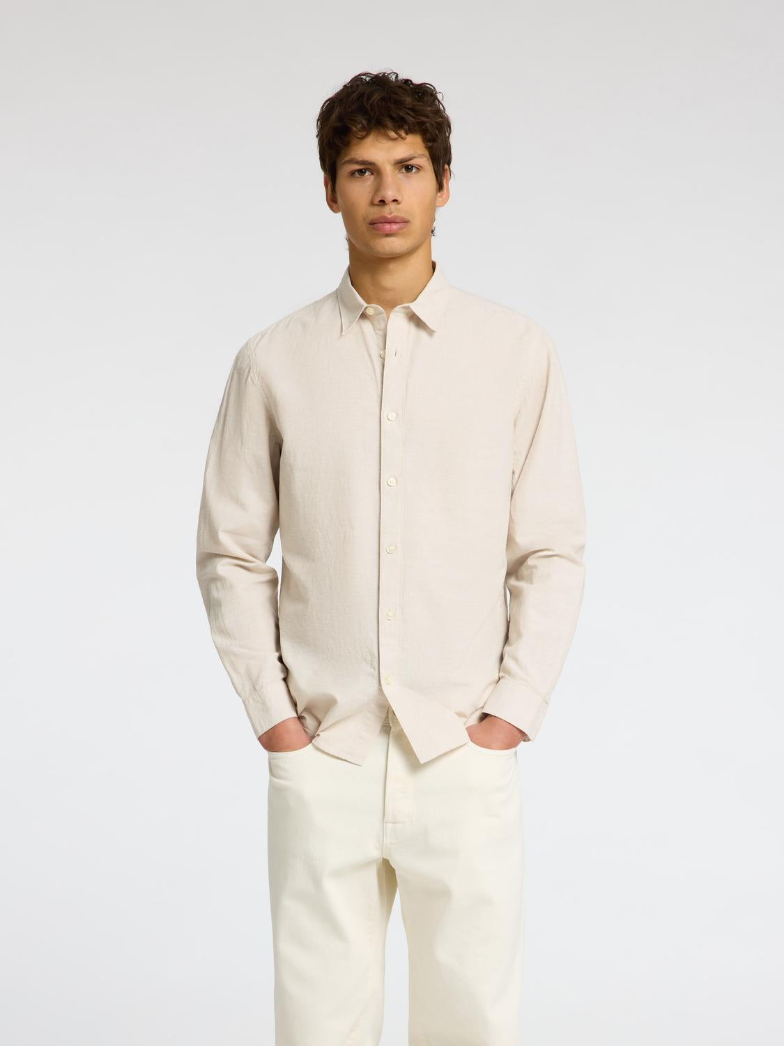 Slhslim-Sun Shirt Ls Noos