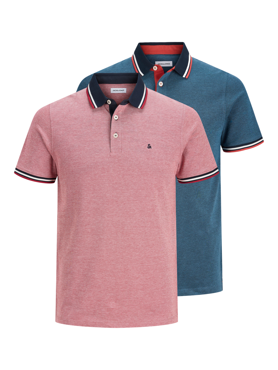 Polo Shirts - Jjepaulos Polo Ss 2Pk Mp Noos -  - Hr Ravn