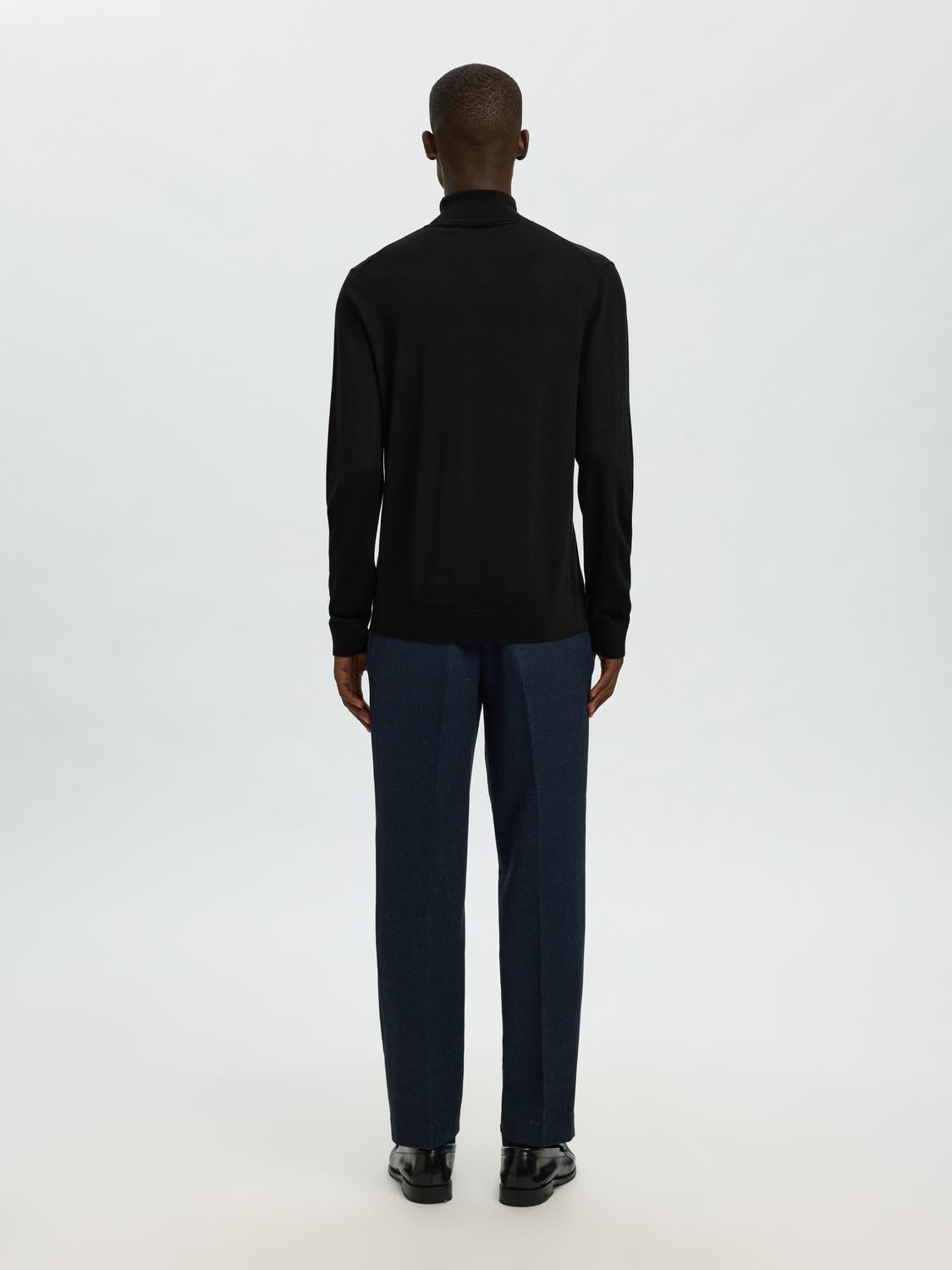 STRIK - Slhtray Ls Knit Merino Roll Neck Noos -  - Hr Ravn