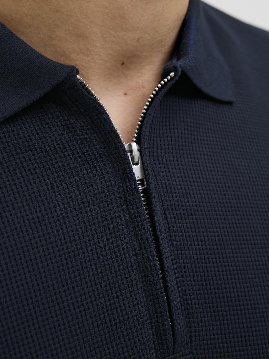 POLO - Jjeaustin Zip Polo Ss Noos -  - Hr Ravn