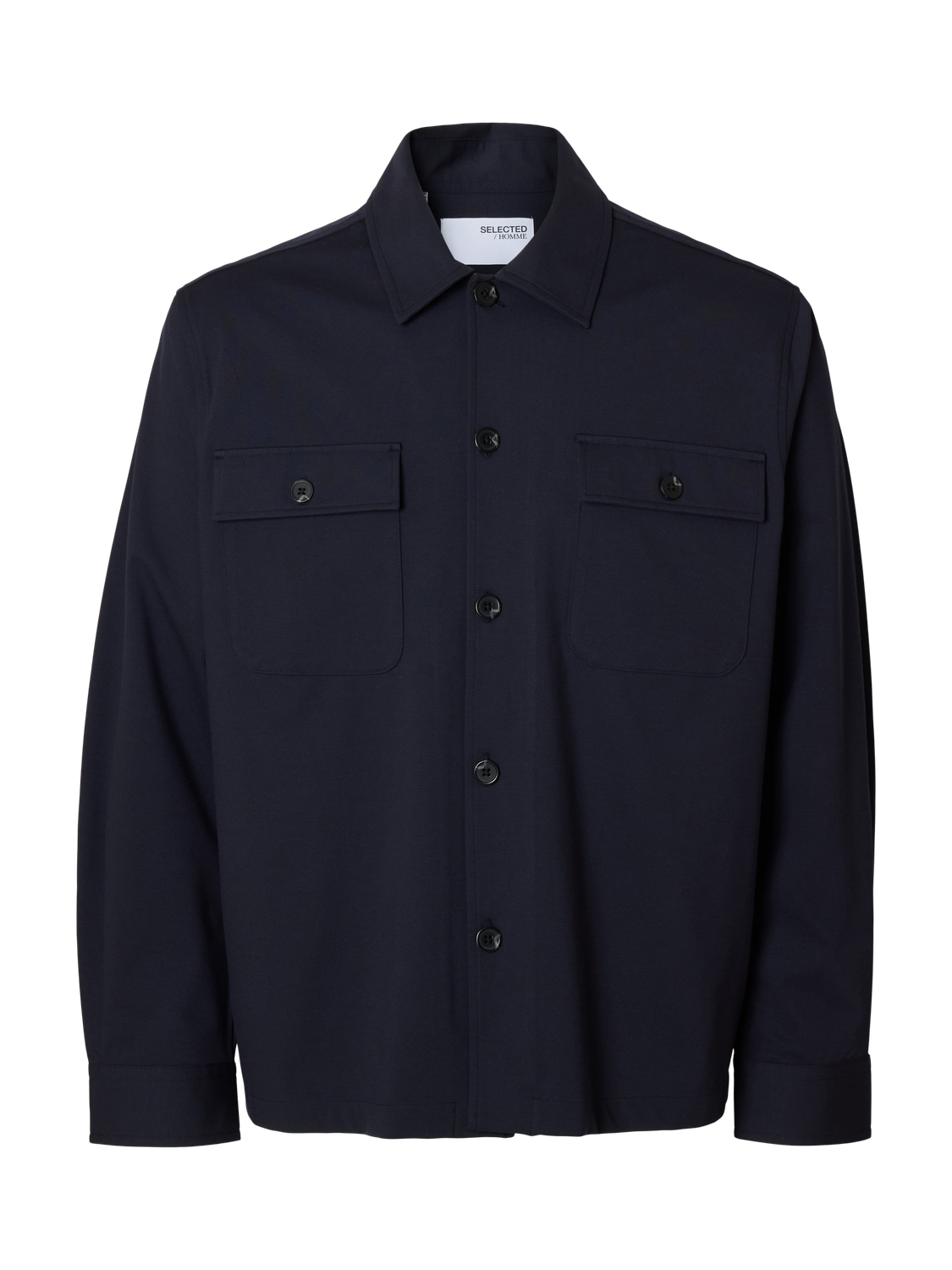Shirts - Slhreg Lorent Bi-Stretch Overshirt Noos -  - Hr Ravn