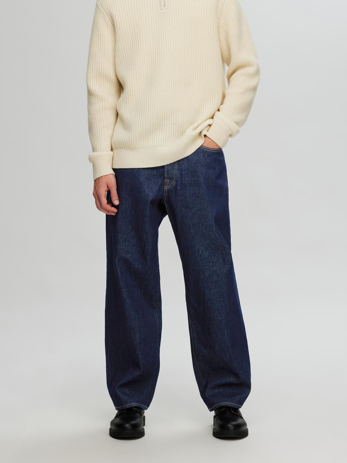 JEANS - Slh220-Loose Kobe 3074 D.B. Jns Ex Noos -  - Hr Ravn