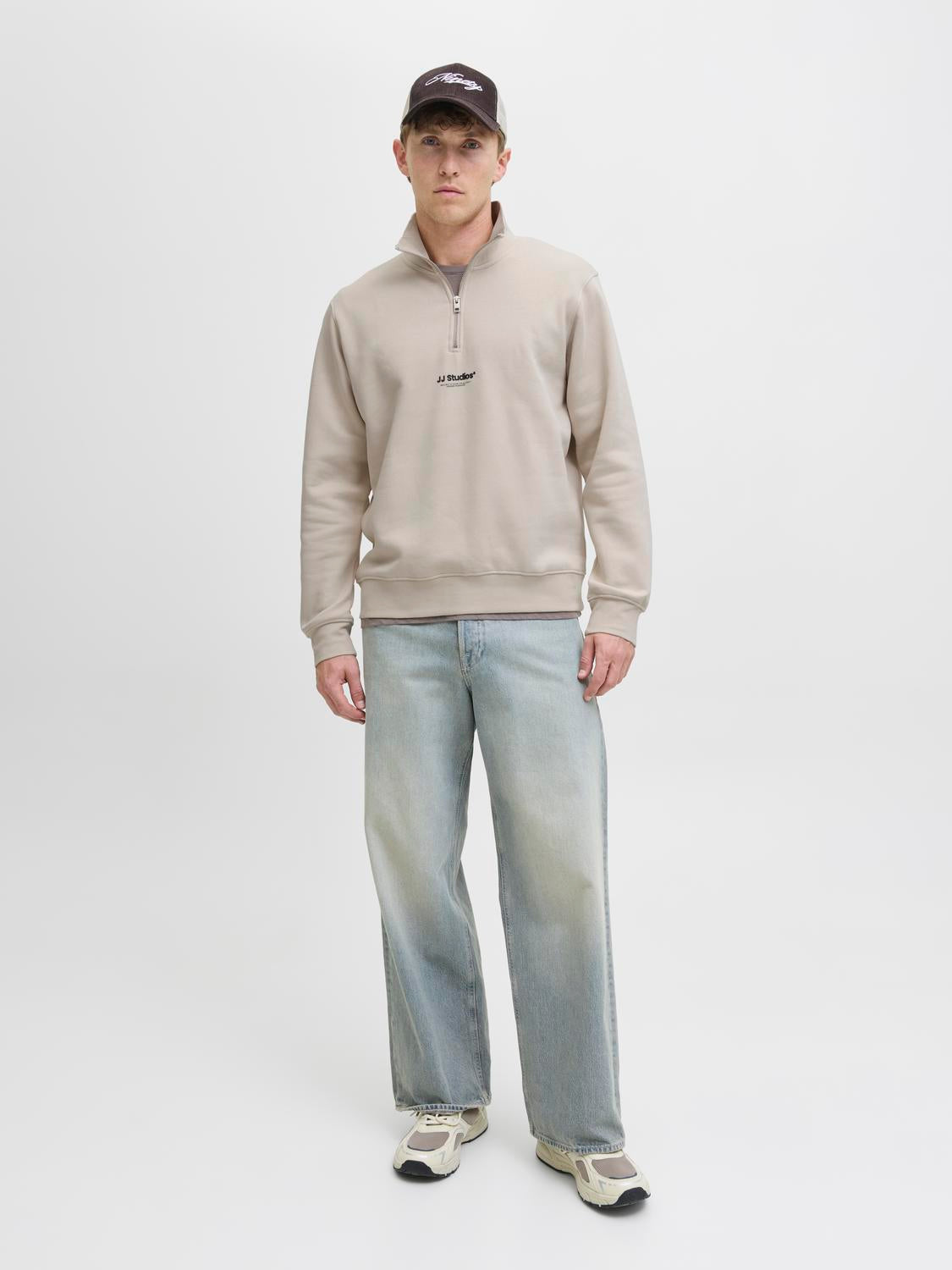 Sweatshirts - Jjesoho Sweat Quarter Zip Hn Noos -  - Hr Ravn