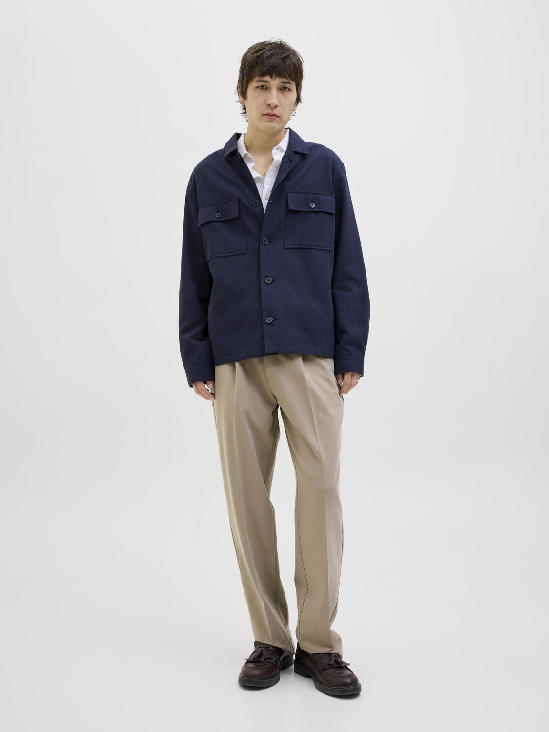 BUKSER - Jprcckarl Jjcameron Pleated Chino Noos -  - Hr Ravn