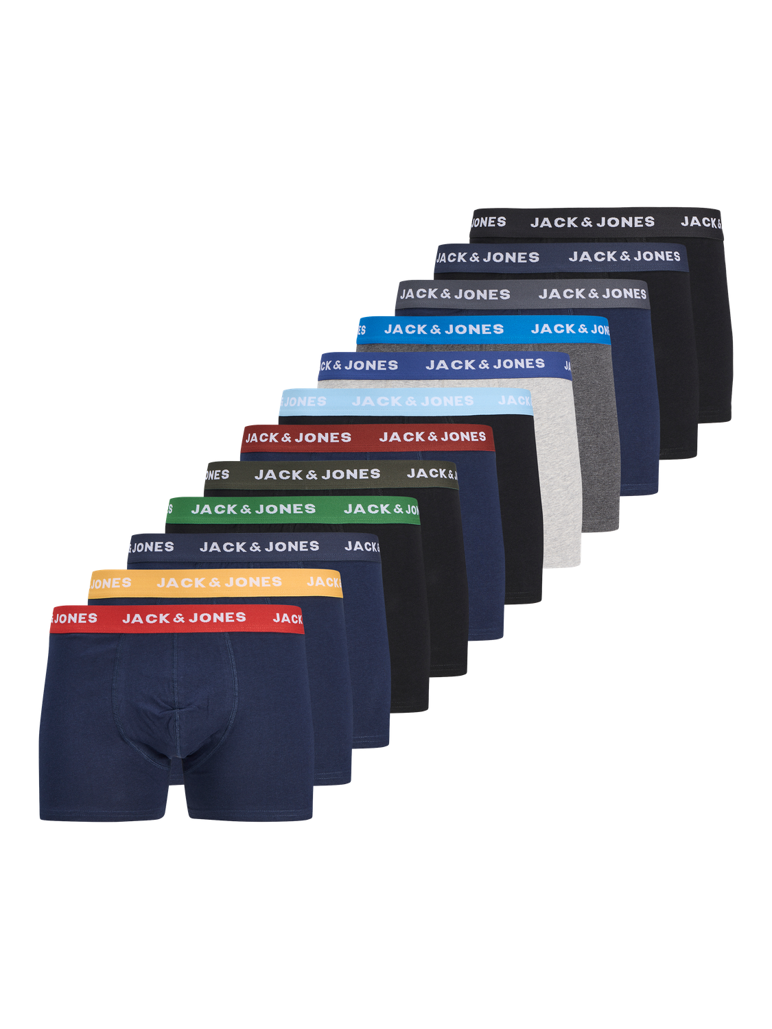 Trunks - Jacsolid Trunks 12 Packs Noos -  - Hr Ravn