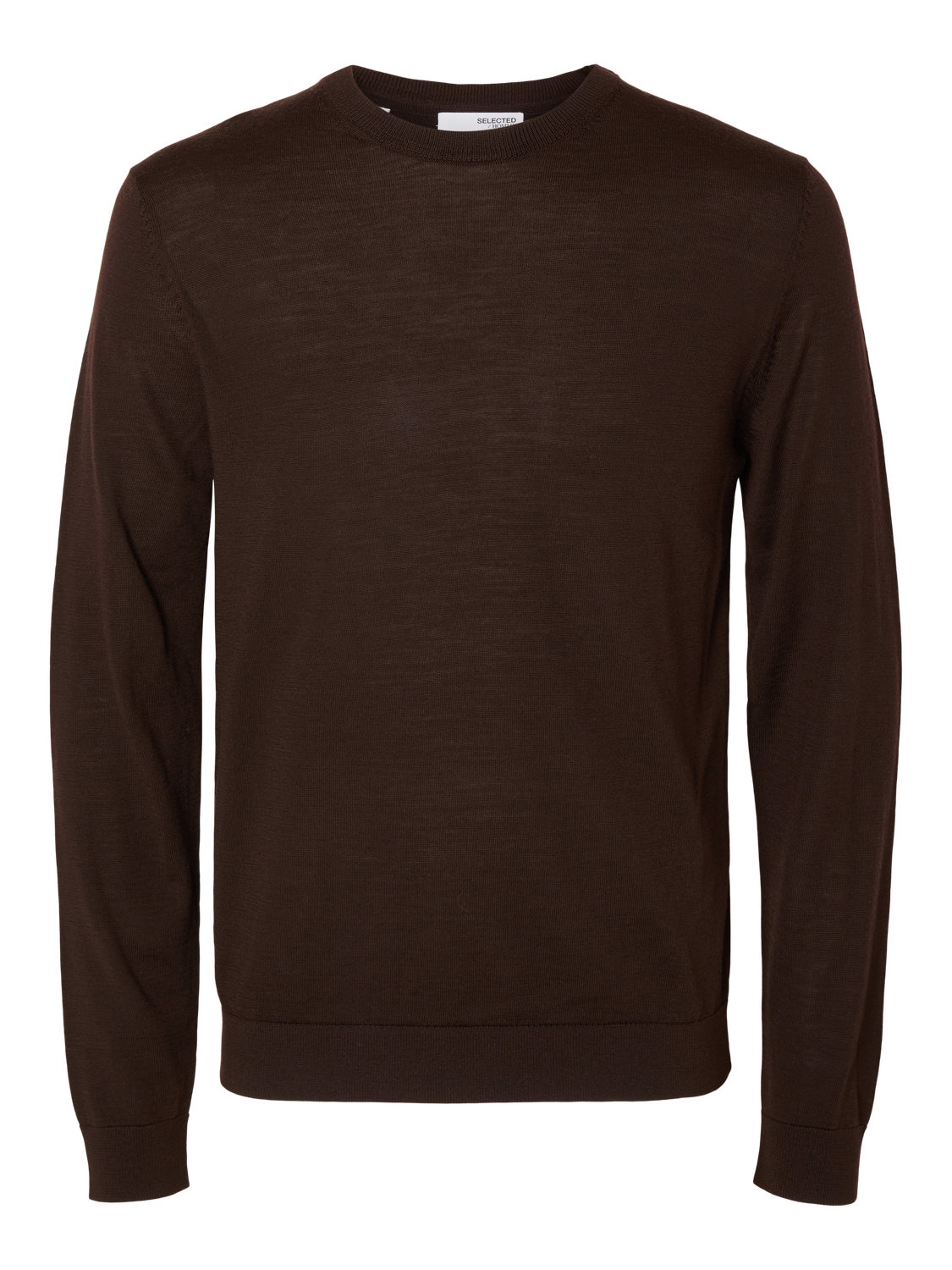Slhtray Ls Knit Merino Crew Neck Noos