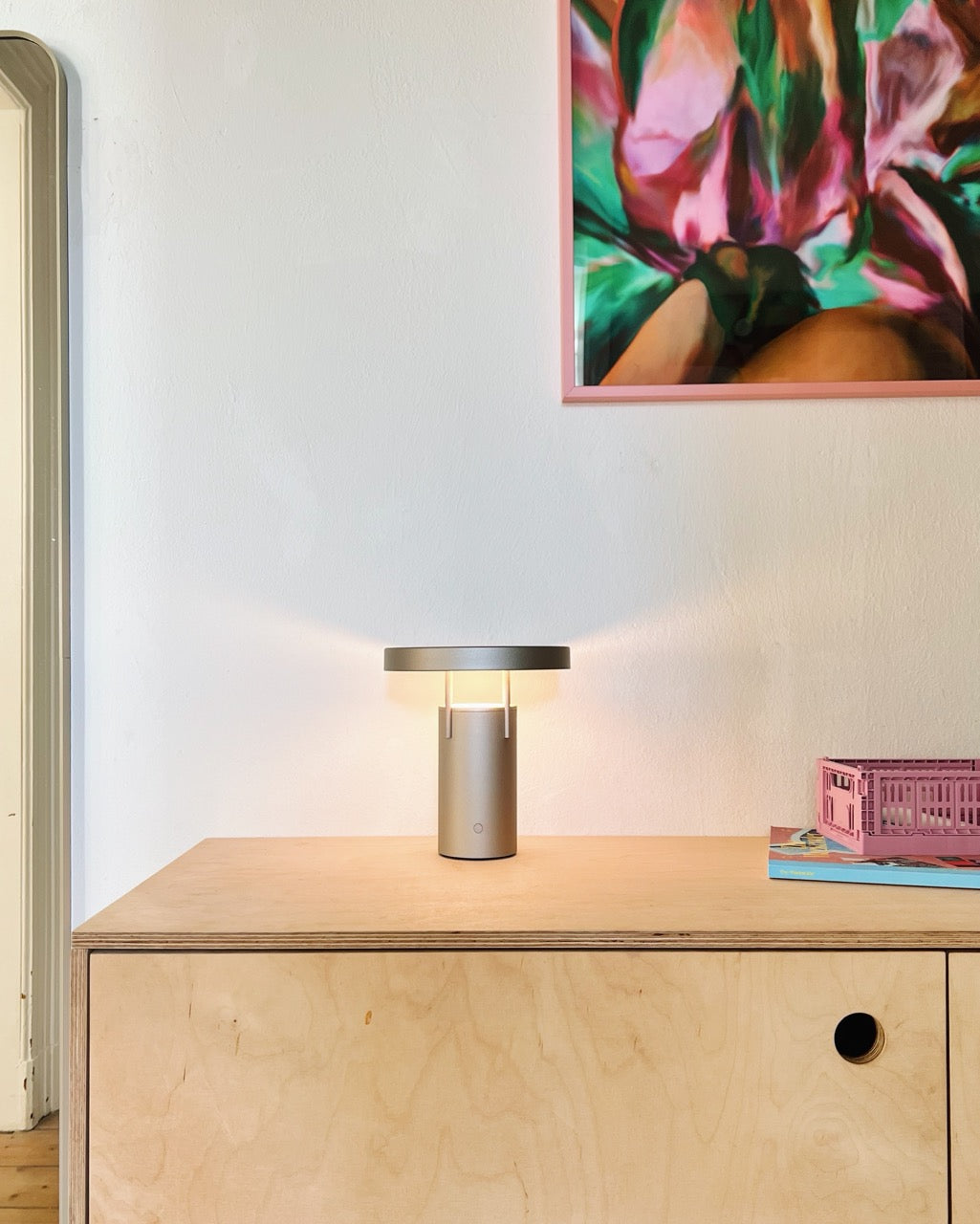 BringMe Transportabel Lampe Mini Metallisk sand