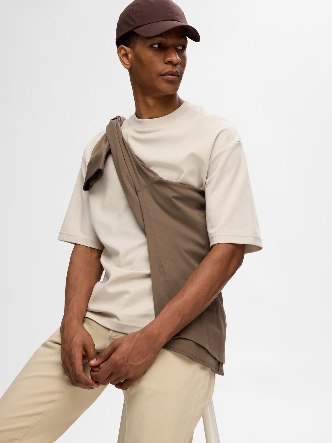 Slhlooseoscar Ss O-Neck Tee Noos