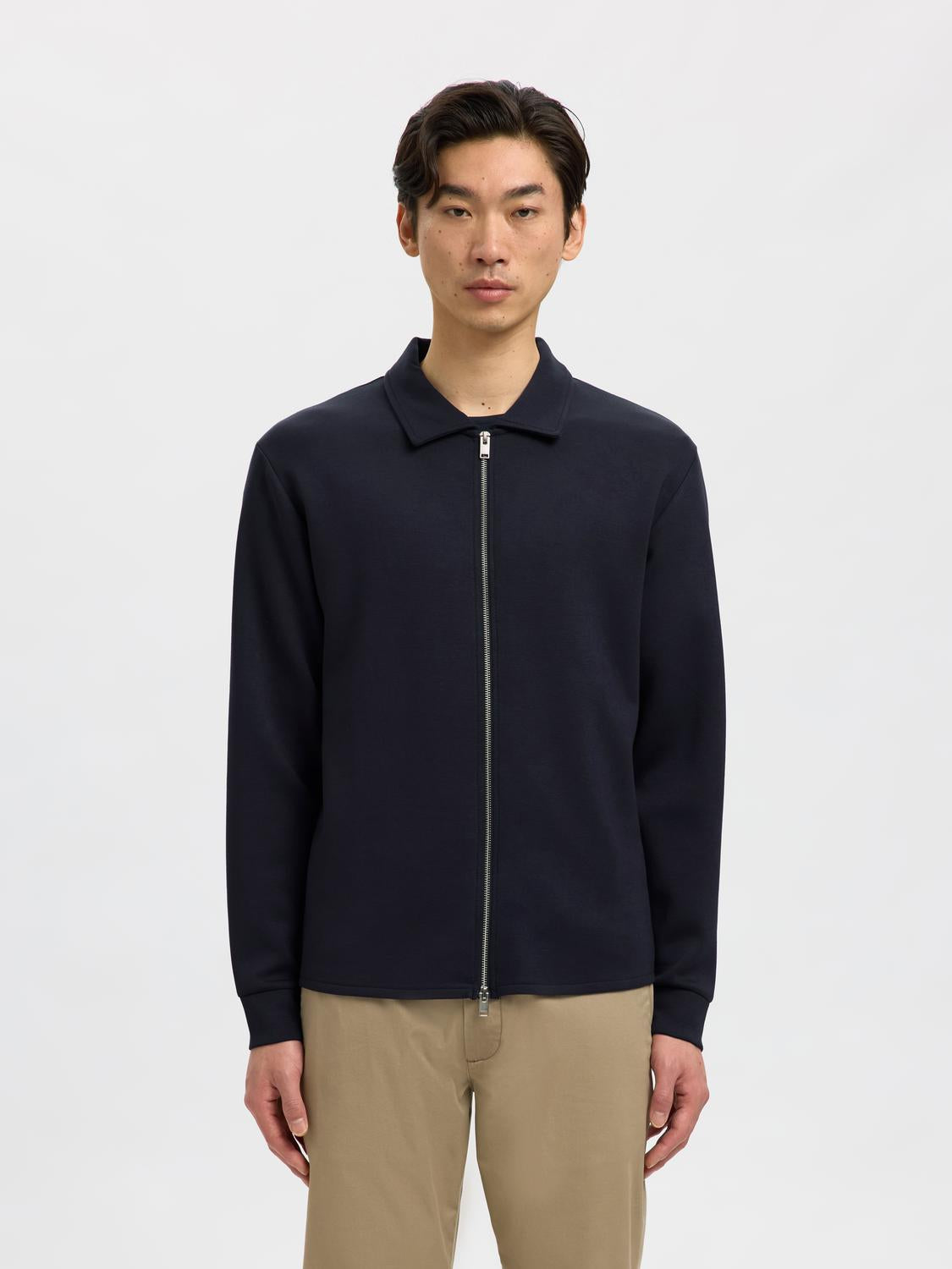 Slhemanuel Soft Full Zip Sweat Noos