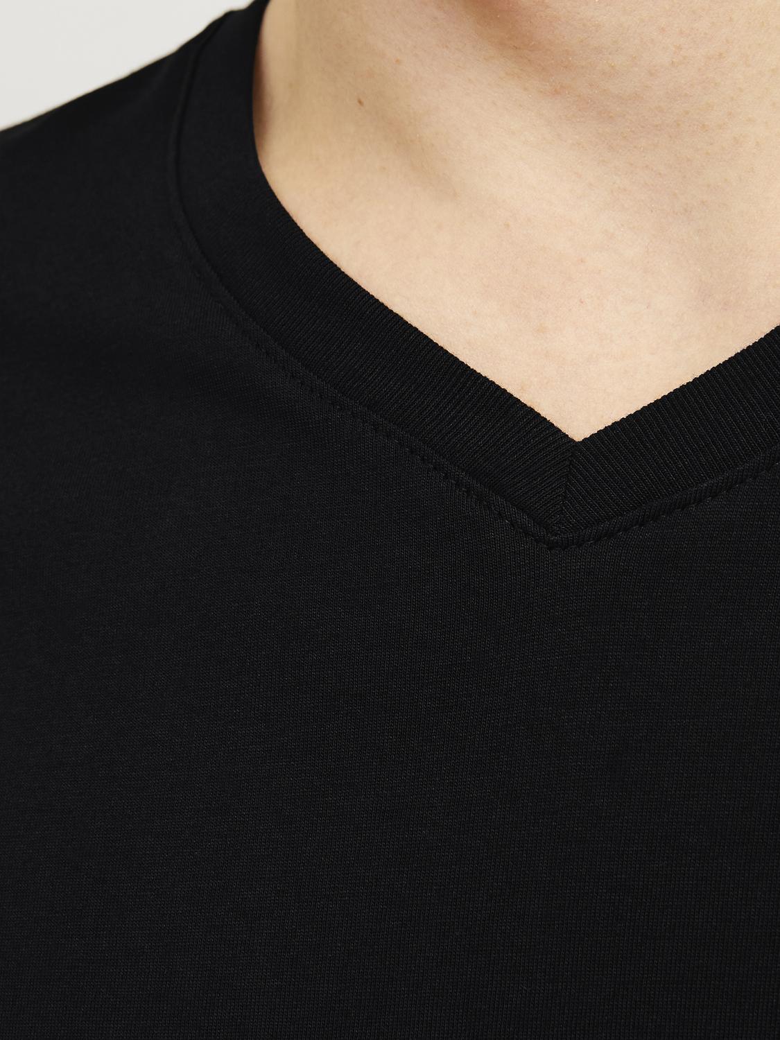 T-shirts - Jacbasic V-Neck Tee Ss 2 Pack Noos -  - Hr Ravn