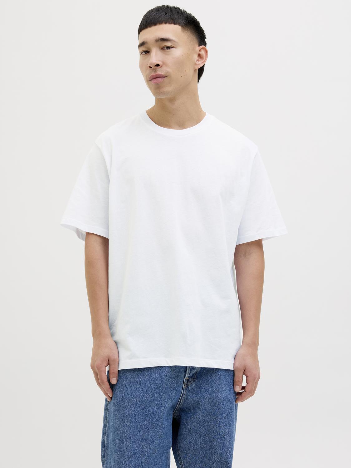 T-shirts - Jjhugo Loose Tee Ss Crew Neck 5Pk Mp -  - Hr Ravn