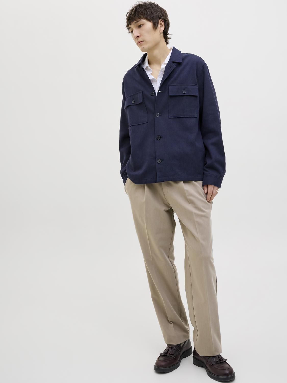 BUKSER - Jprcckarl Jjcameron Pleated Chino Noos -  - Hr Ravn