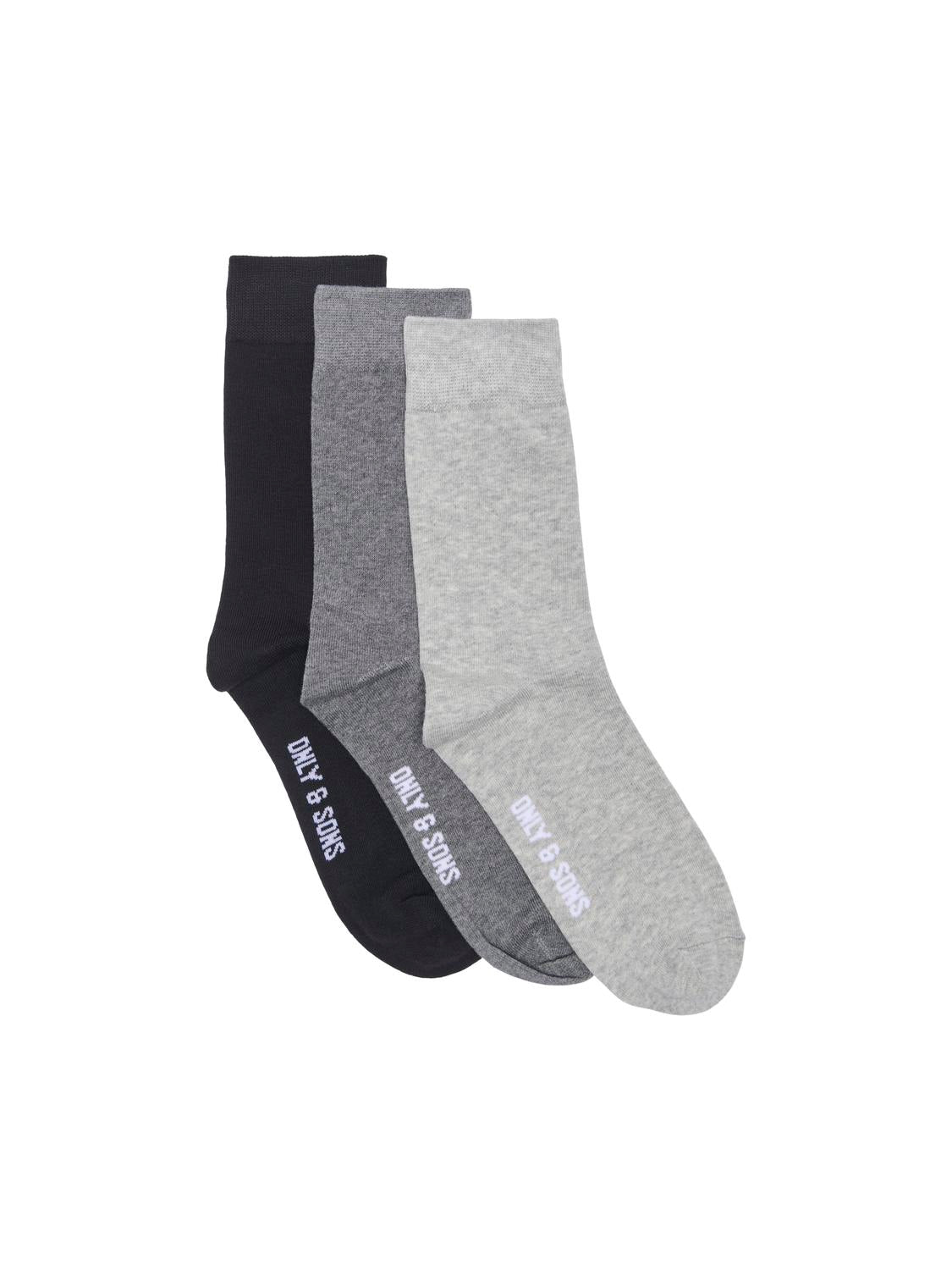 Socks - Onsbasic Cotton Sock 3 Pack Noos -  - Hr Ravn
