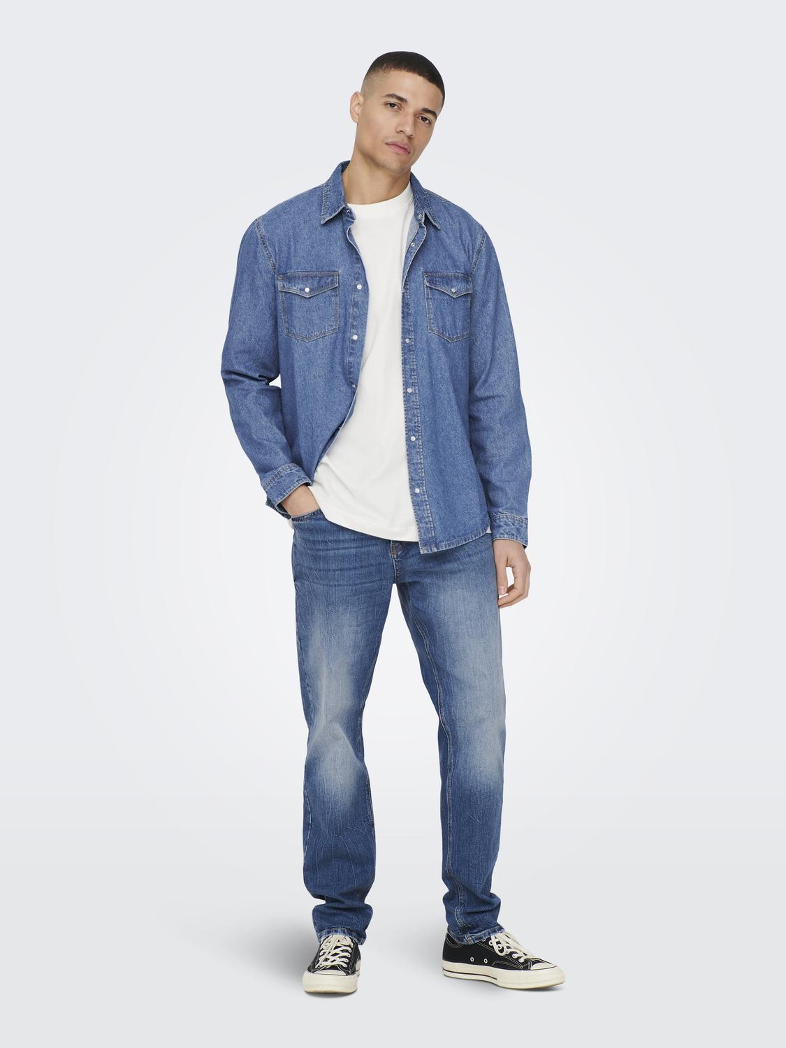 LANGE SKJORTER - Onsbane 3247 Dnm Shirt Noos -  - Hr Ravn