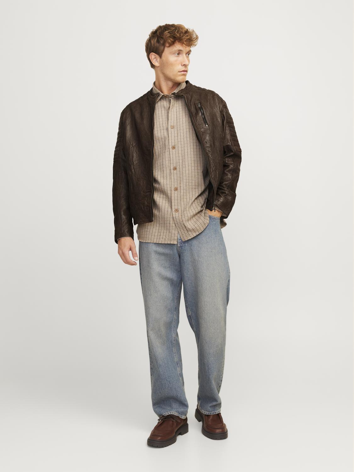 OVERTØJ - Jjerichard Leather Jacket Noos -  - Hr Ravn