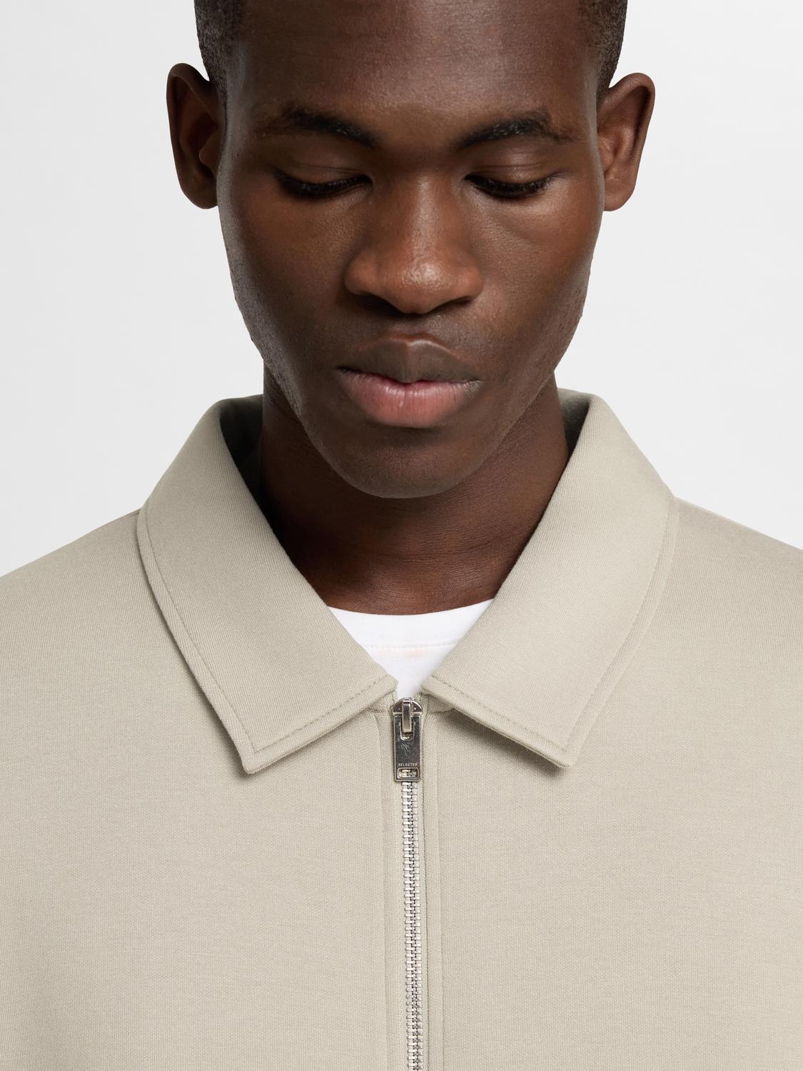 CARDIGAN - Slhemanuel Soft Full Zip Sweat Noos -  - Hr Ravn